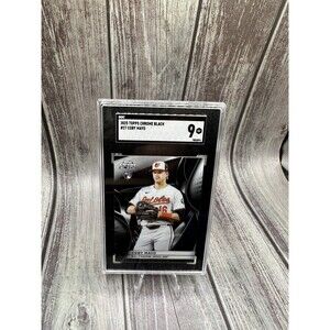 2025 TOPPS CHROME BLACK #27 COBY MAYO SGC Mint 9 Rookie Rc Orioles